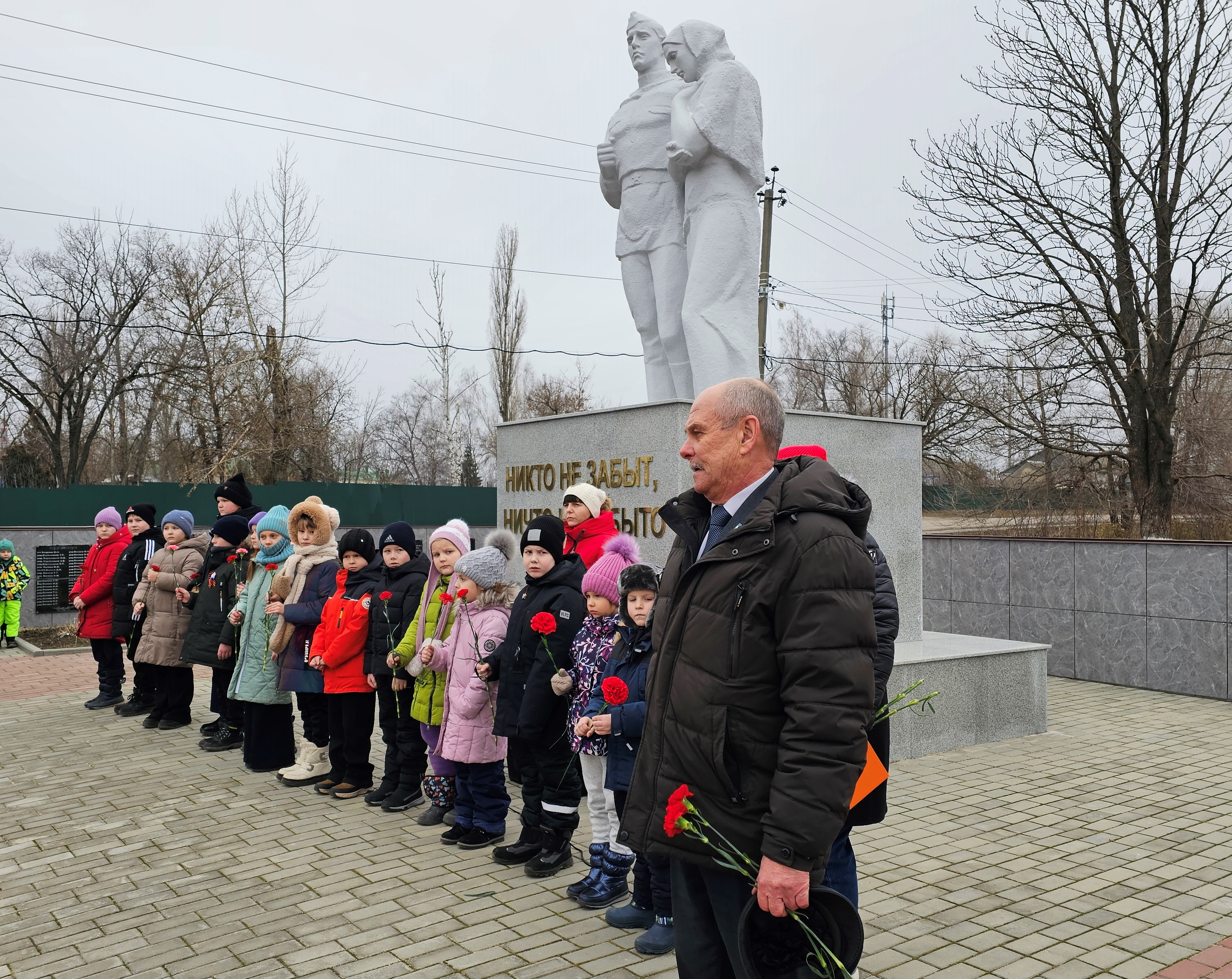 В селе Орлово состоялся митинг, посвященный освобождению г. Воронежа от фашистских захватчиков.