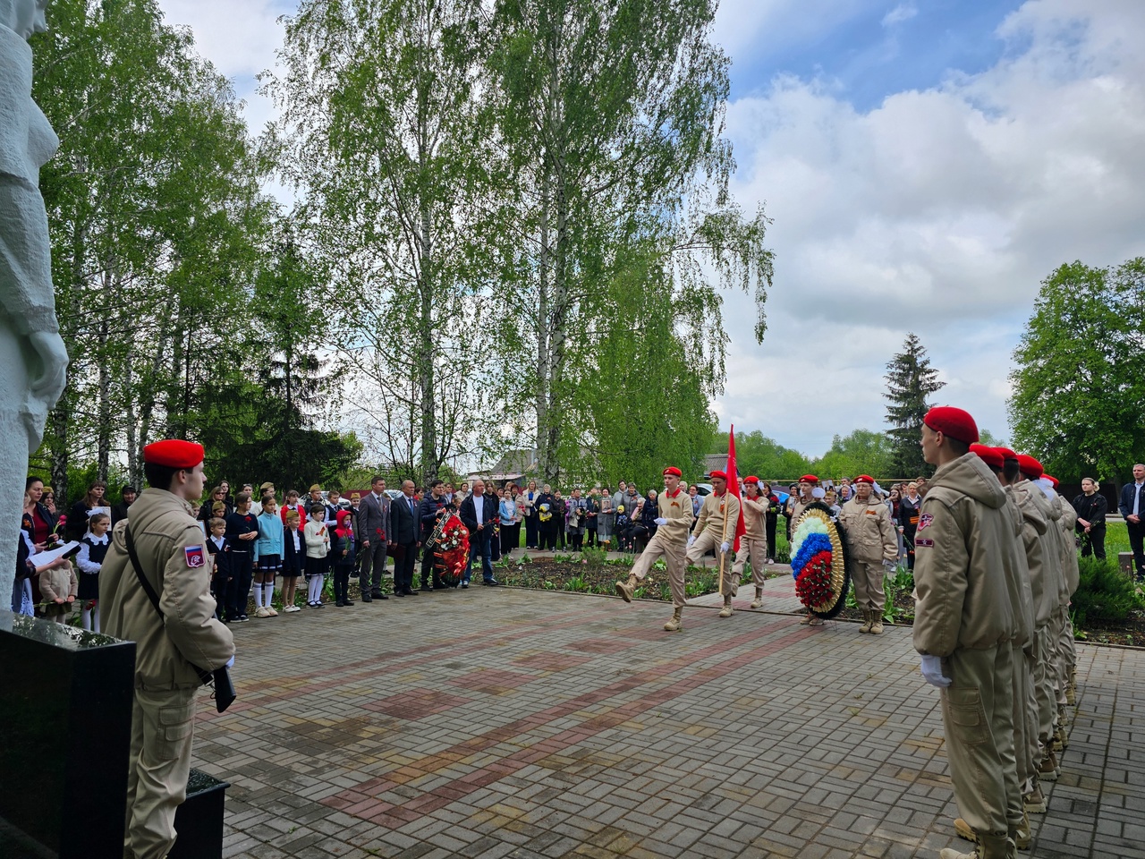 Митинги, посвященные 80-летию Великой Победы, прошли в селе Горки и микрорайоне &quot;Красино&quot; села Орлово.