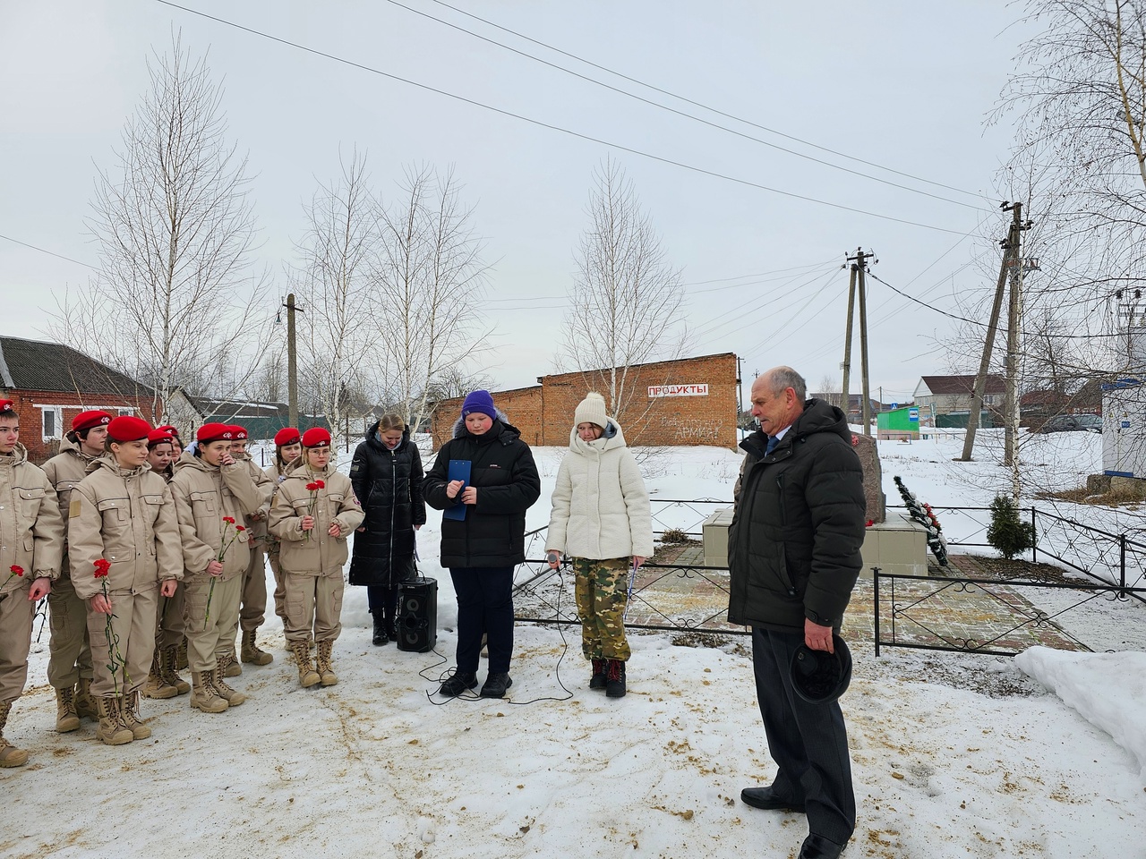 В селе Орлово состоялся митинг, посвященный Дню памяти о россиянах, исполнявших служебный долг за пределами Отечества.