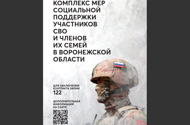 Комплекс мер социальной поддержки участников СВО и членов их семей в Воронежской области. Комплекс мер социальной поддержки участников СВО и членов их семей в Воронежской области.